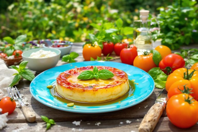 À découvrir d’urgence : cette version fraîche et express du flan aux tomates-basilic du jardin qui met le soleil dans l'assiette.jpg