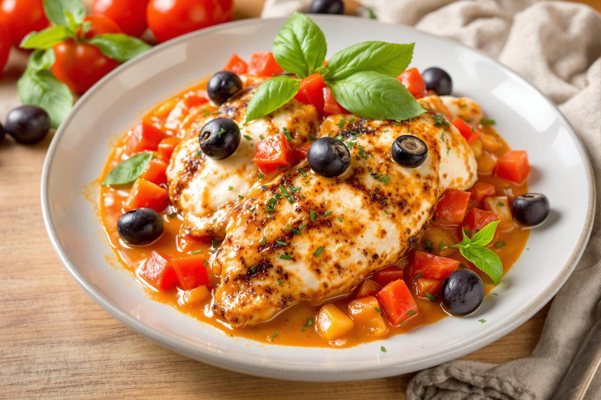 Poulet fondant à la tomate, mascarpone et olives noires.jpg