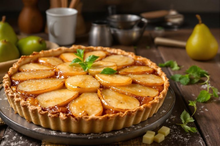 Réussissez la tarte aux poires la plus généreuse de la saison avec juste 5 ingrédients..jpg