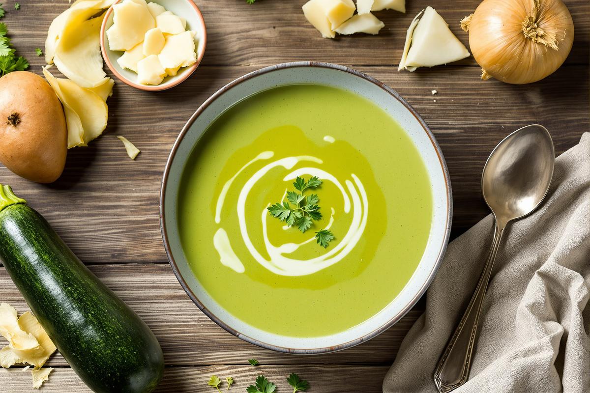 Ma recette de soupe de courgettes à la Vache qui rit - Onctueuse et réconfortante avec les journées froides qui arrivent.jpg