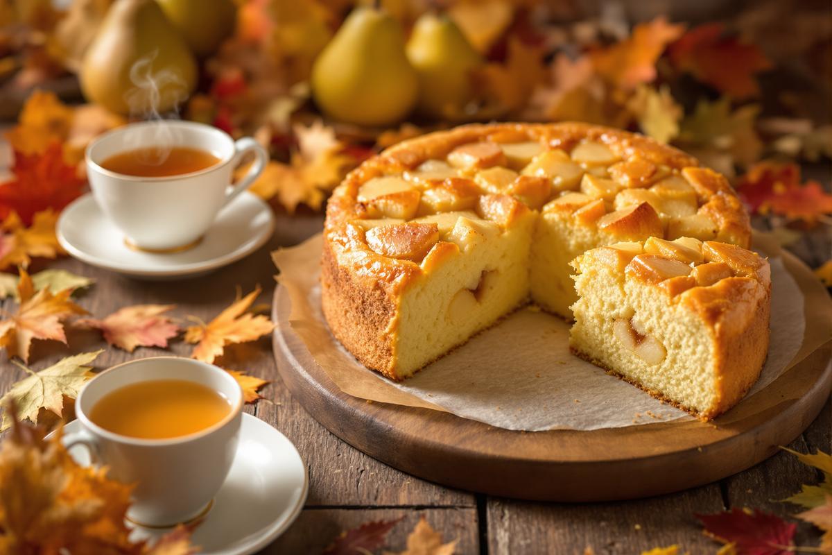 Ultra moelleux, c’est le gâteau aux poires préféré des enfants dès que l’automne arrive.jpg